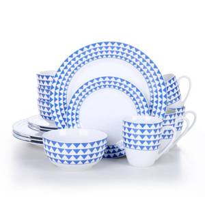lot 1415 image: MALACASA, Series Flora, Grey Stoneware Dinnerware Set For 6- Retail$119.99