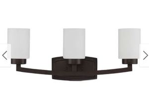 lot 213 image: Hadley 3-Light Bathroom Vanity Lighting,