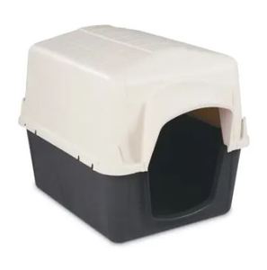 lot 296 image: Petmate Barnhome Plastic Dog House Black