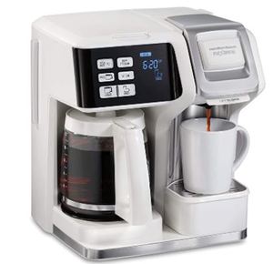 lot 298 image: Hamilton Beach - FlexBrew 2-Way Coffee Maker - WHITE