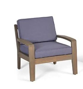 lot 321 image: Grenada Outdoor Acacia Chair by Christopher Knight Home