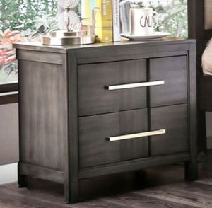 lot 1301 image: FURNITURE OF AMERICA NIGHT STAND ITEM CM7580GYN