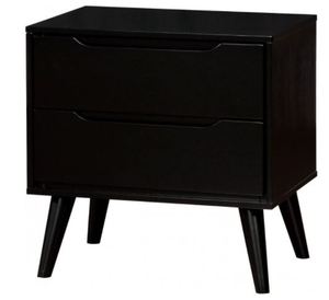 lot 1378 image: FURNITURE OF AMERICA NIGHT STAND BLACK ITEM CM7386BK-N-3A