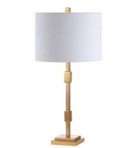 lot 1387 image: WINDSOR 29 METAL LED TABLE LAMP GOLD