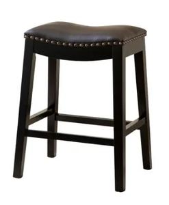 lot 1318 image: Copper Grove Divjake 26-in. Bonded Leather Saddle Counter Stool- Retail$121.12