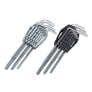 lot 6244 image: Husky SAE  Metric Non-Slip Hex Key Set (18-Piece)