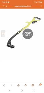lot 6276 image: ONE 18V Cordless String TrimmerEdger