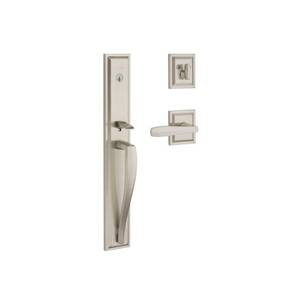 lot 6277 image: Baldwin 180TPEXTOL-SLR Torrey Pines Full Plate Keyed Entry Single Cylinder Door