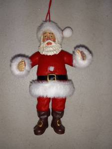 lot 1720 image: Santa Ornament