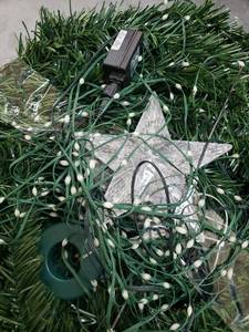 lot 1759 image: Spiral Stand-Up Lighted Tree Decoration