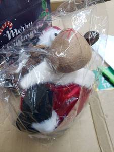 lot 1775 image: Stuffed Holiday Reindeer
