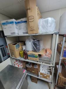 lot 33639 image: Plastic Metro Shelving - Contents Not Included