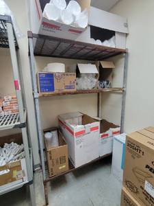 lot 33640 image: Metal Amco Shelving - CONTENTS NOT INCLUDED