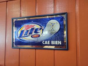 lot 33665 image: Miller Lite Bar Mirror&nbsp