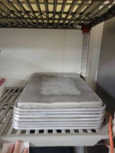 lot 33600 image: Half Size Sheet Pans Approx 10