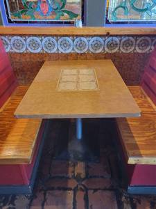 lot 35456 image: Rectangle Tile Top Table