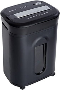 lot 3367 image: Amazon Basics 15-Sheet Cross-Cut Paper, CD Credit Card Office Shredder