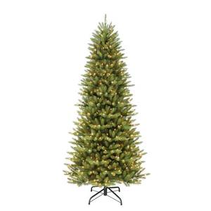 lot 3395 image: 6 12 ft. Pre-lit Slim Fraser Fir Artificial Christmas Tree 350 UL listed Clear Lights
