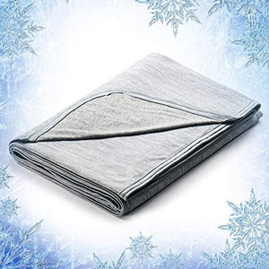 lot 3409 image: Elegear Revolutionary Cooling Blanket Absorbs Heat to Keep Adults, Children, Babies Cool on Warm Nights. Japanese Q-Max 0.4 Arc-Chill Cooling Fiber, Breathable, Comfortable, Hypo-Allergenic
