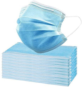 lot 3412 image: Disposable Face Masks - 50 PCS - For Home & Office - 3-Ply Breathable & Comfortable Filter Safety Mask - 4 Boxes