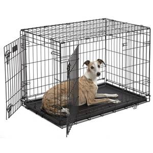 lot 3462 image: MidWest Homes For Pets iCrate Dog Crate, Two-Door Dog Crate for Medium Dog Breeds, 36-Inch, Black