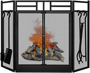 lot 4116 image: Amagabeli Fireplace Screen
