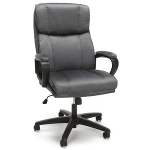 lot 5895 image: Plush High Back Microfiber Office Chair Gray - OFM
