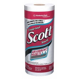 lot 5900 image: Scott Kitchen Paper Towels (41482) with Fast-Drying Absorbency Pockets, Perforated Standard Paper Towel Rolls, 128 Sheets per Roll, 20 Rolls per Case
