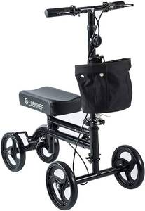 lot 5907 image: ELENKER Knee Scooter Economy Knee Walker With Dual Braking System For Injury Or Surgery To The Foot