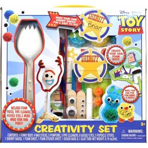 lot 5936 image: Toy Story 4 Craft Creativity Set Make Your Own Forky and Other Characters