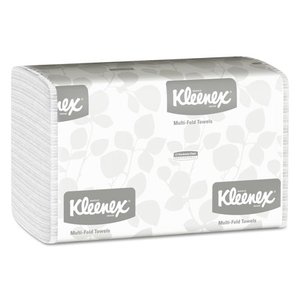 lot 5942 image: Kleenex Multi-Fold Paper Towels, 9 15 x 9 25, White, 150Pack, 16 PacksCarton -KCC01890