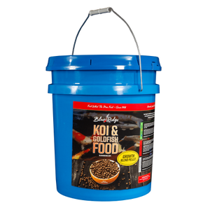 lot 5961 image: Blue Ridge Growth Formula Koi & Goldfish Food, Blend Fish Food Pellets, 14 lb