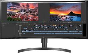 lot 5916 image: LG 34WN80C-B 34 inch UltraWide Curved IPS LED Curved Monitor 3440x1440 USB-C