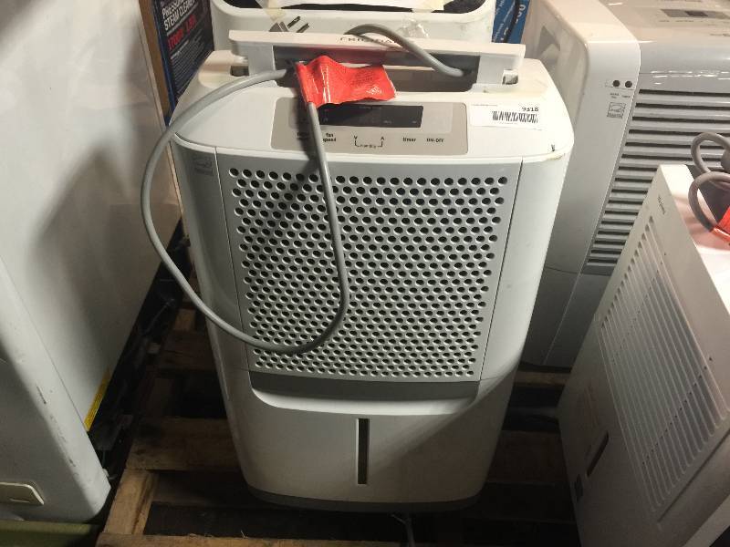 lot 9318 image: Frigidaire 70 Pint White Dehumidifier - FAD704DWD