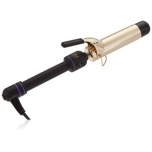lot 1008 image: Hot Tools Professional 1.5 Inch 24K Gold Extra-Long Barrel Curling IronWand Model No. HT1102