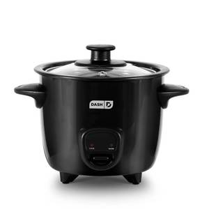 lot 1012 image: Dash 2-Cup Electric Mini Rice Cooker - Black