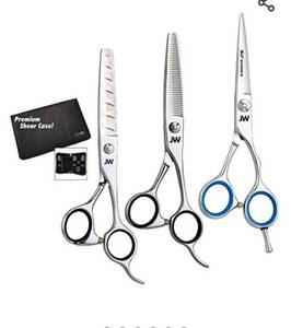 lot 1017 image: JW S2 Trio (Cutting, Blending and Texturizing) Shear Kit (5.5 Inch)USED