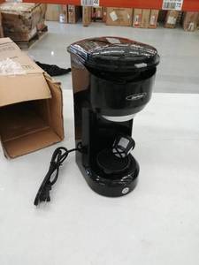 lot 1022 image: Single Serve K Cup Coffee Maker for Pods and Ground Coffee,Black USED