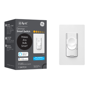 lot 1035 image: C by GE - 3-Wire Smart Switch Dimmer - White