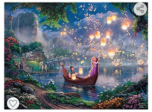 lot 1063 image: Ceaco 750 Piece Thomas Kinkade - Disney Dreams, Tangled