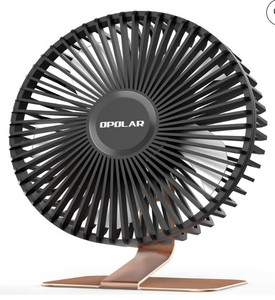 lot 1090 image: OPOLAR 6 USB Desk Fan, Quiet and Powerful, Small Office Desktop Table Fan,,Silver