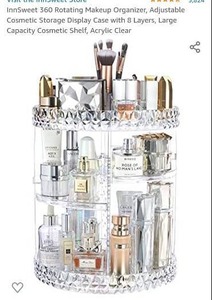 lot 1136 image: InnSweet 360 Rotating Makeup Organizer,