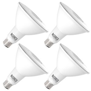 lot 1150 image: Sunco Lighting 4 Pack PAR38 LED Bulb,