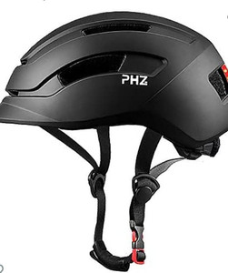 lot 1166 image: PHZ. Adult Bike Helmet with Rear Light for Urban Commuter Adjustable for MenWomen