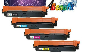 lot 1174 image: (4-Pack) 4Benefit Compatible TN221 TN225 TN221225 Toner Cartridge  TN221BK  TN225CYM  for Brother HL-3140CW HL-3170CDW MFC-9130CW MFC-9330CDW MFC-9340CDW Printer (4 Color Set)