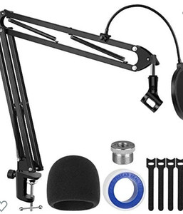 lot 1184 image: InnoGear Microphone Stand, Upgraded Mic Stand Max Load 4.0 lb Boom Scissor Arm Stand