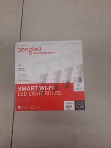 lot 1192 image: 4 Pack Sengled Smart WiFi Led Light Bulbs
