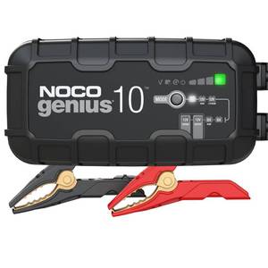 lot 1221 image: NOCO GENIUS10, 10-Amp Fully-Automatic Smart Charger, 6V And 12V Battery Charger, Battery Maintainer NOT TESTED