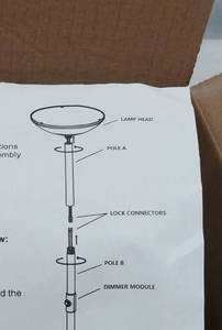 lot 1297 image: Skylight LED Floor Lamp by Brightech