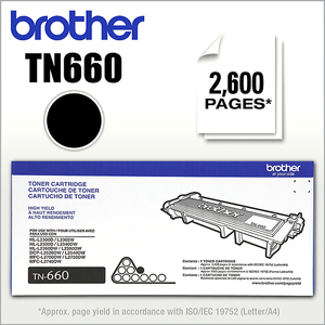 lot 1299 image: Brother - TN660 High-Yield Toner Cartridge - Black